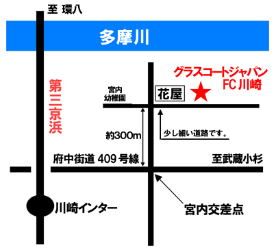 川崎店アクセスマップ